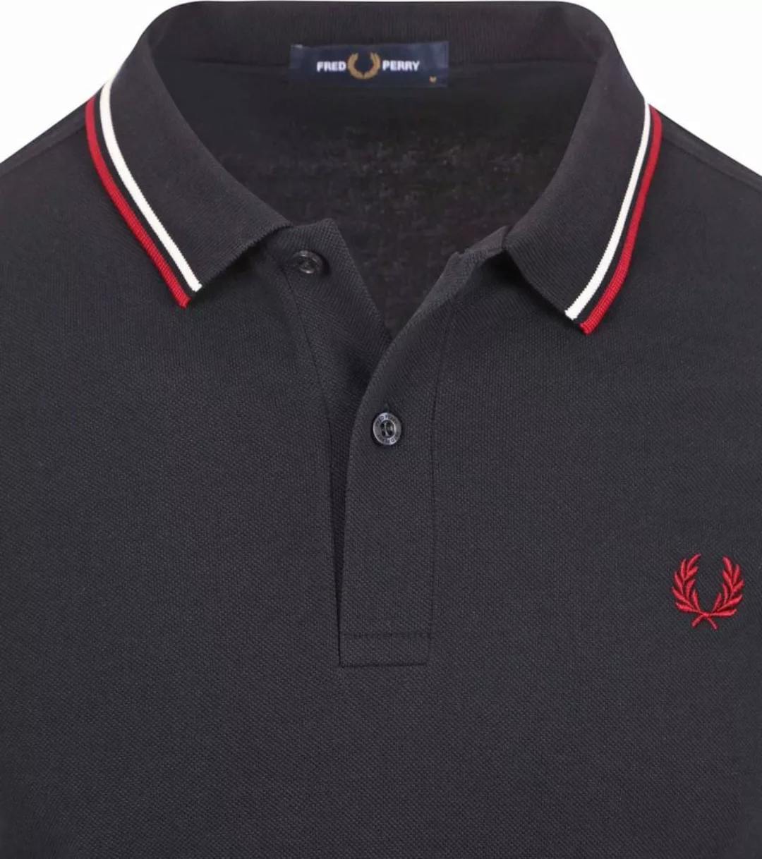 Fred Perry Langarm-Poloshirt Navy T55 - Größe XXL günstig online kaufen