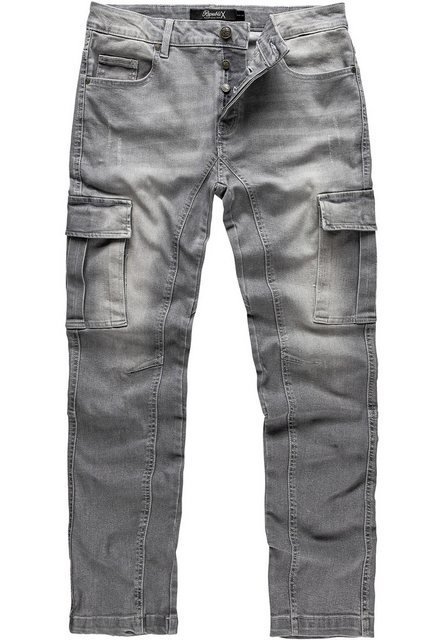 REPUBLIX Straight-Jeans Jeans Hose Herren Regular Fit Denim Cargo Jeans Hos günstig online kaufen