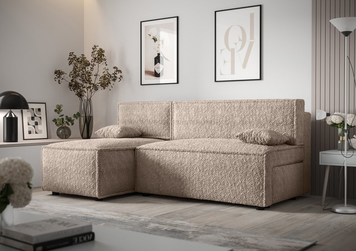 ALTDECOR Ecksofa MIR, Couch mit Schlaffunktion, Wohnzimmer - Wohnlandschaft günstig online kaufen