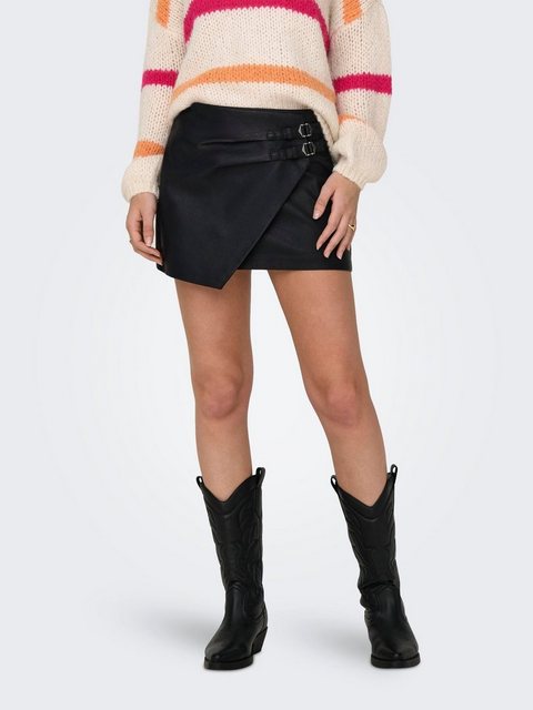 ONLY Lederimitatrock ONLALBA FAUX LEATHER SKIRT CC OTW mit Biker Details günstig online kaufen