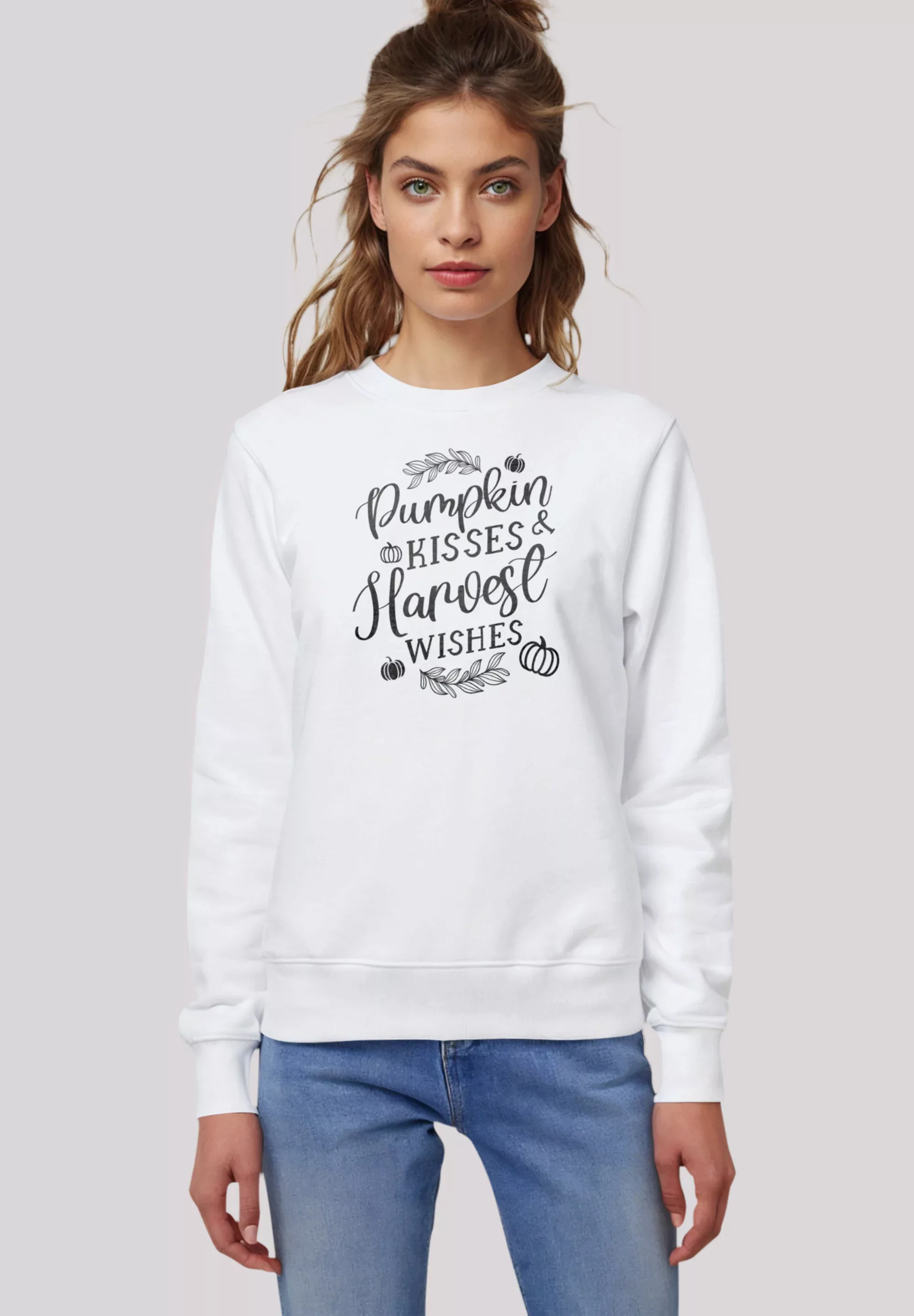 F4NT4STIC Sweatshirt "Pumpkin kisses Harves wishes", Premium Qualität günstig online kaufen