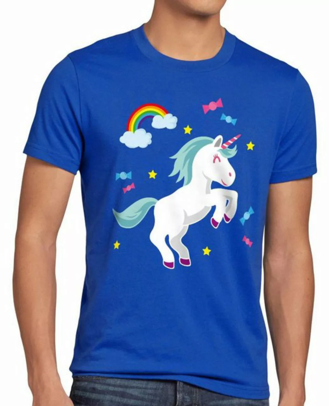 style3 T-Shirt Unicorn Candy Einhorn Regenbogen sterne pferd fun funshirt s günstig online kaufen