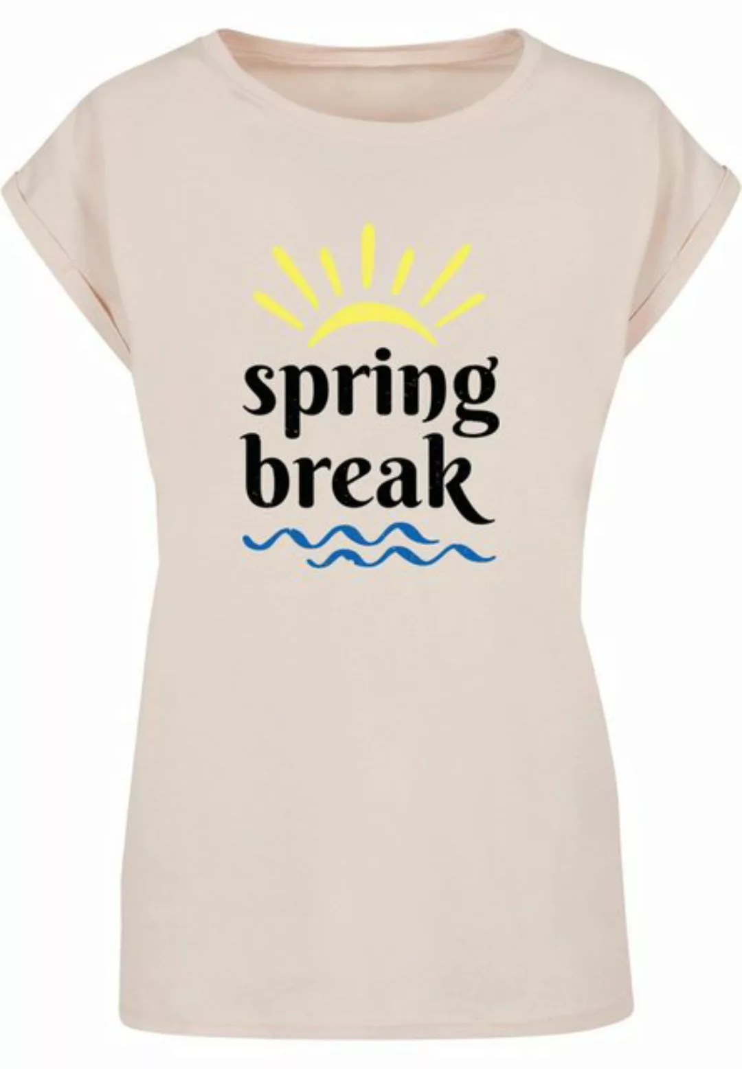 Merchcode T-Shirt Merchcode Damen Ladies Spring break - Extended Shoulder T günstig online kaufen