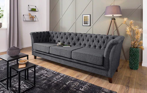 Home affaire Chesterfield-Sofa "Dover", aufwändige Knopfheftung in Chesterf günstig online kaufen