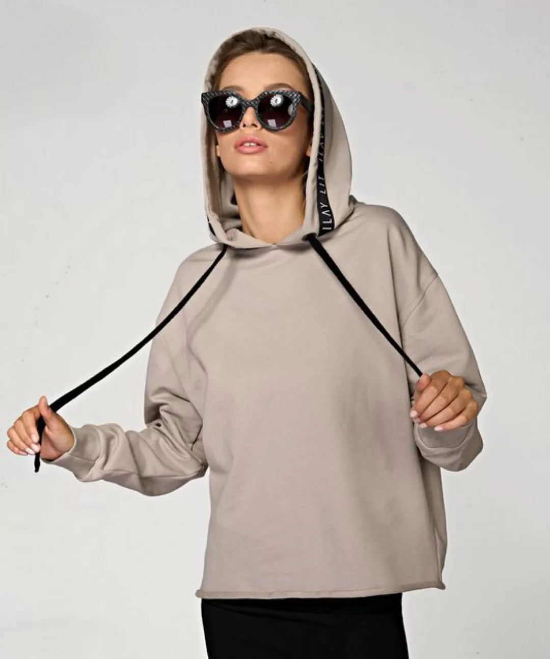 ILAY Lit Hoodie Holy Hoody Taupe günstig online kaufen