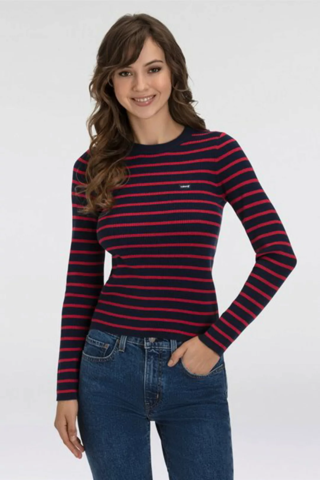 Levi's® Strickpullover RIB SWEATER mit Batwing Logo günstig online kaufen