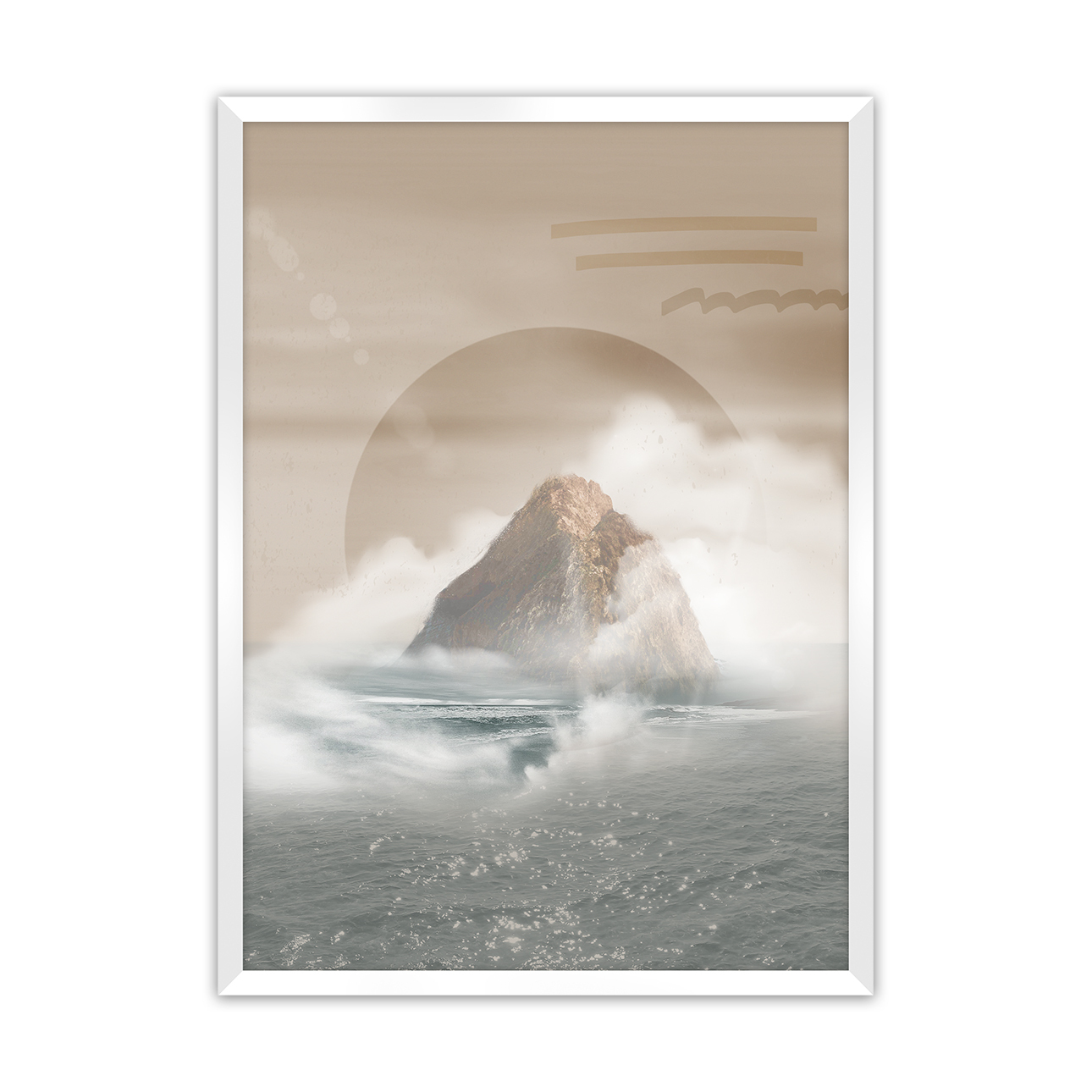 Poster Mountains, 50 x 70 cm, Rahmen wählen: weiss günstig online kaufen