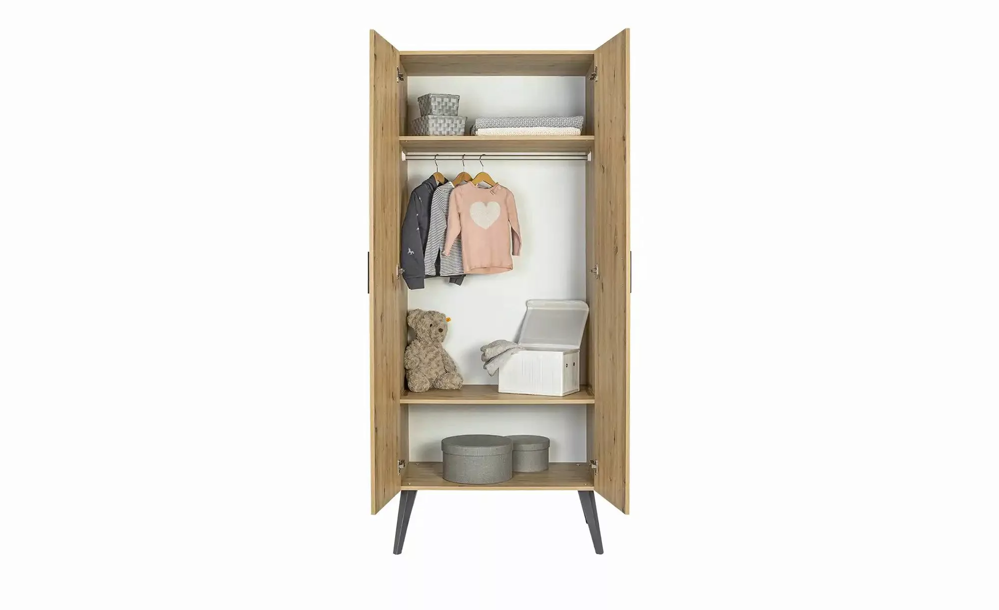 Kleiderschrank  Morris Oak ¦ holzfarben ¦ Maße (cm): B: 80 H: 194 T: 53 Sch günstig online kaufen