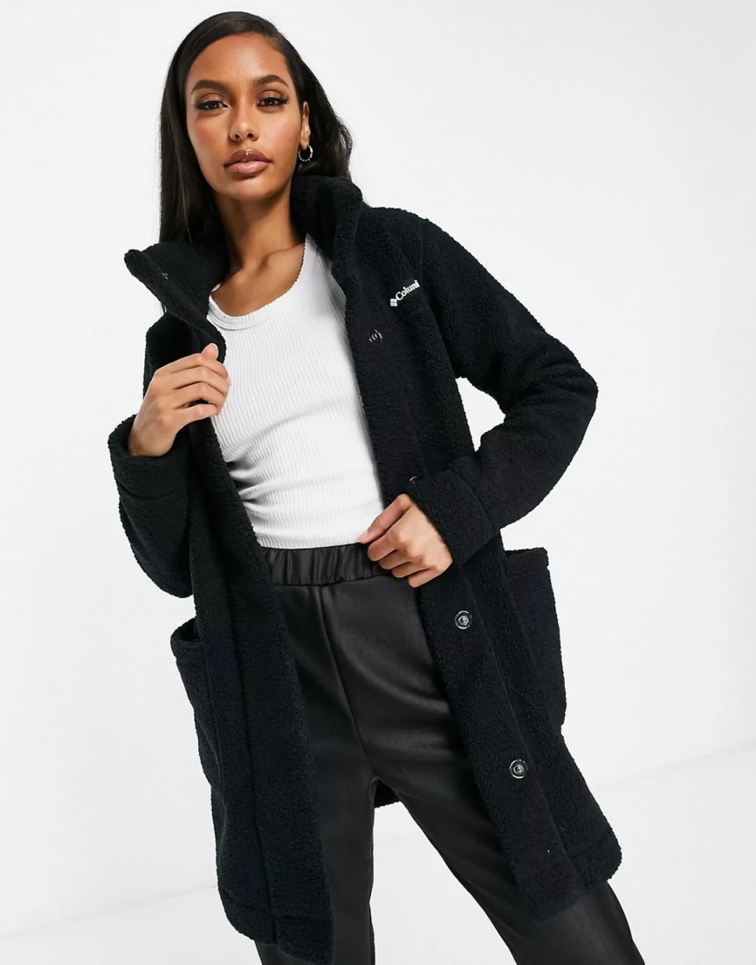Columbia – Panorama – Lange Jacke in Schwarz günstig online kaufen