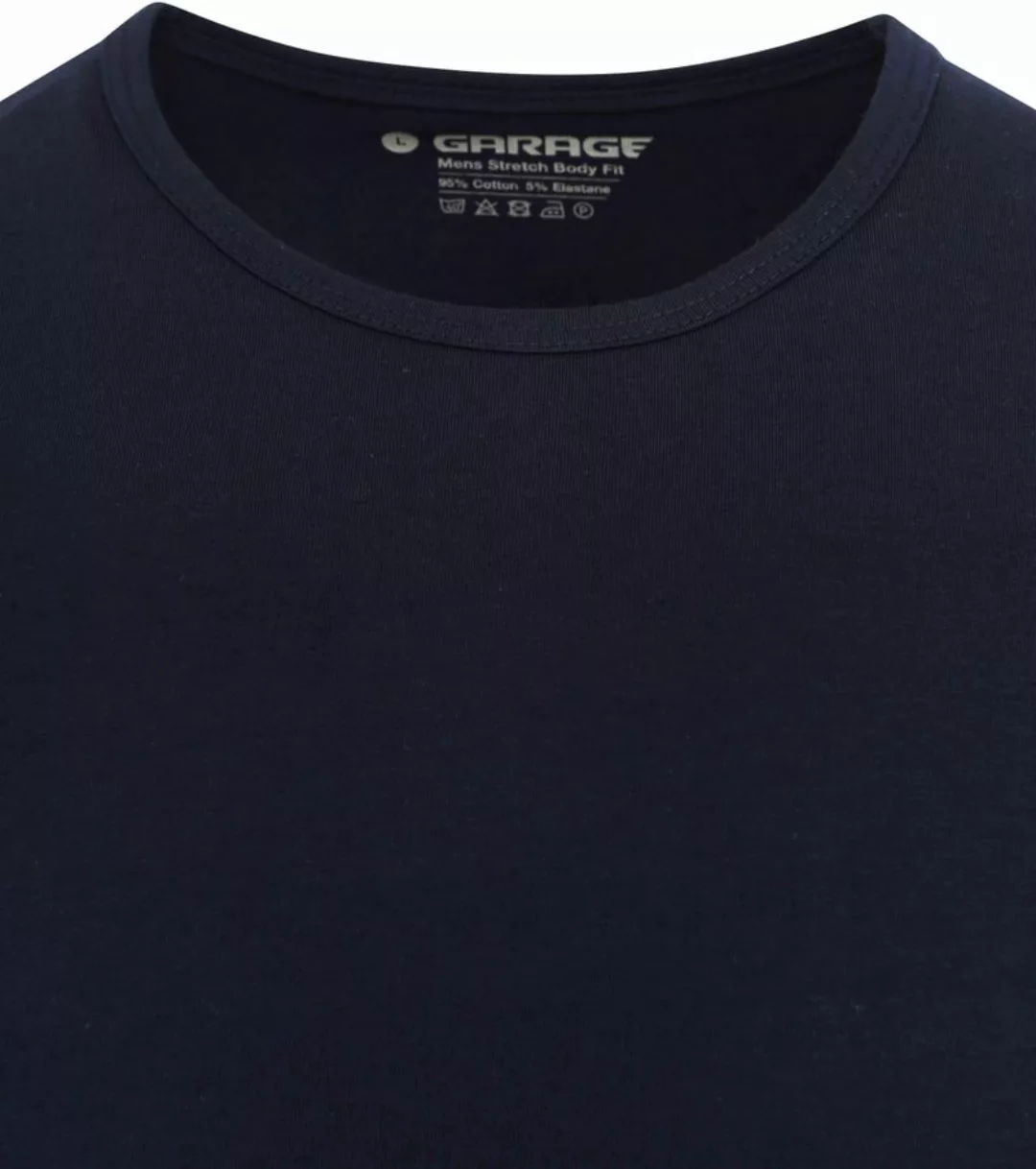 Garage Stretch Basic T-Shirt Navy Rundhals - Größe XXL günstig online kaufen