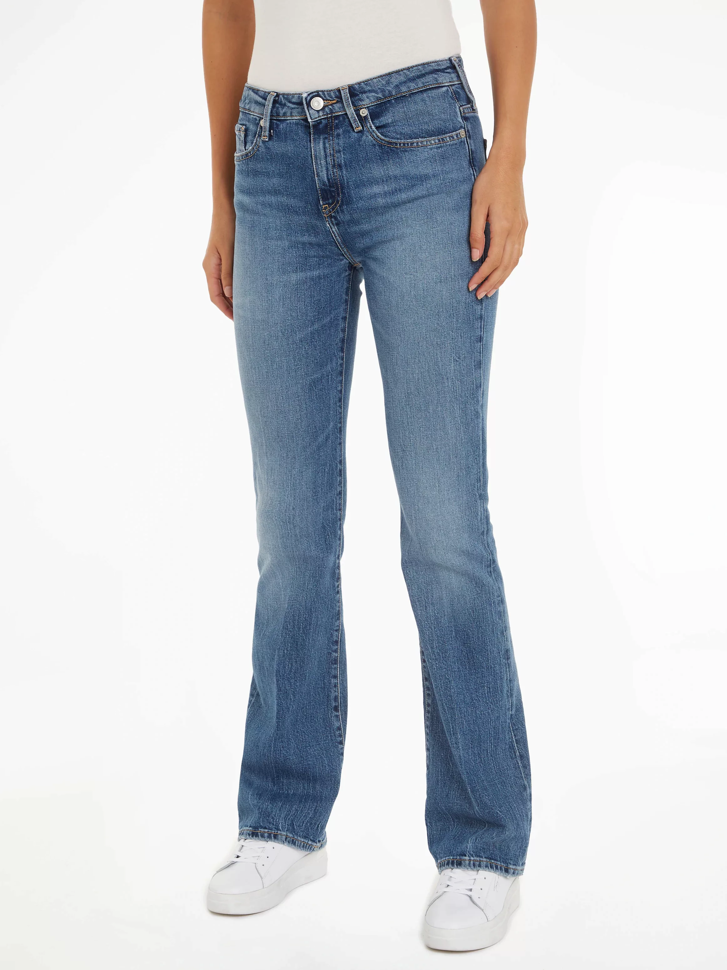 Tommy Hilfiger Bootcut-Jeans "BOOTCUT RW BEA", mit Leder-Badge günstig online kaufen