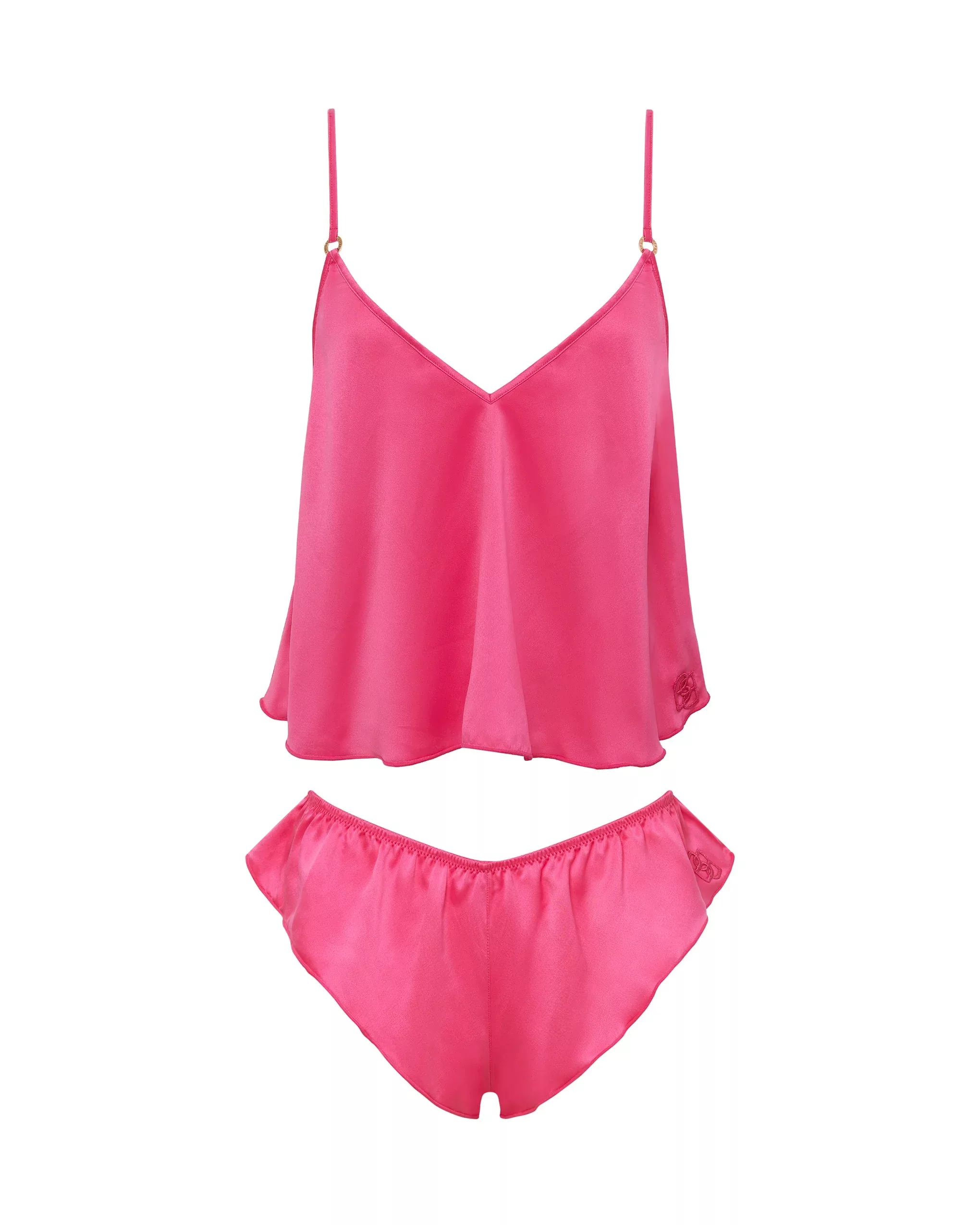 Bluebella Faye Set aus Camisole und Shorts Fuchsia-Rosa günstig online kaufen