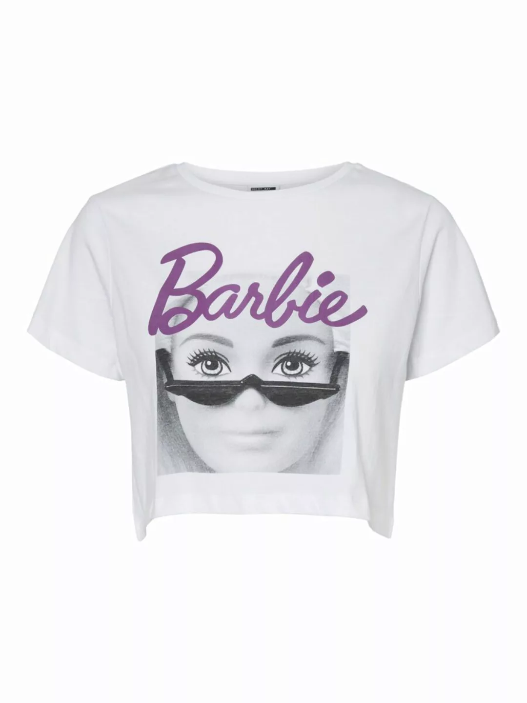 NOISY MAY Cropped Barbie T-shirt Damen White günstig online kaufen