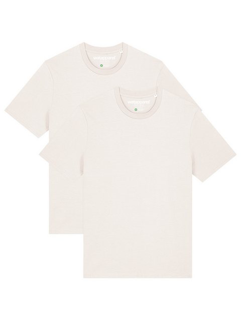 wat? Apparel T-Shirt 2er Multipack Bio Basic T-Shirt Off White günstig online kaufen