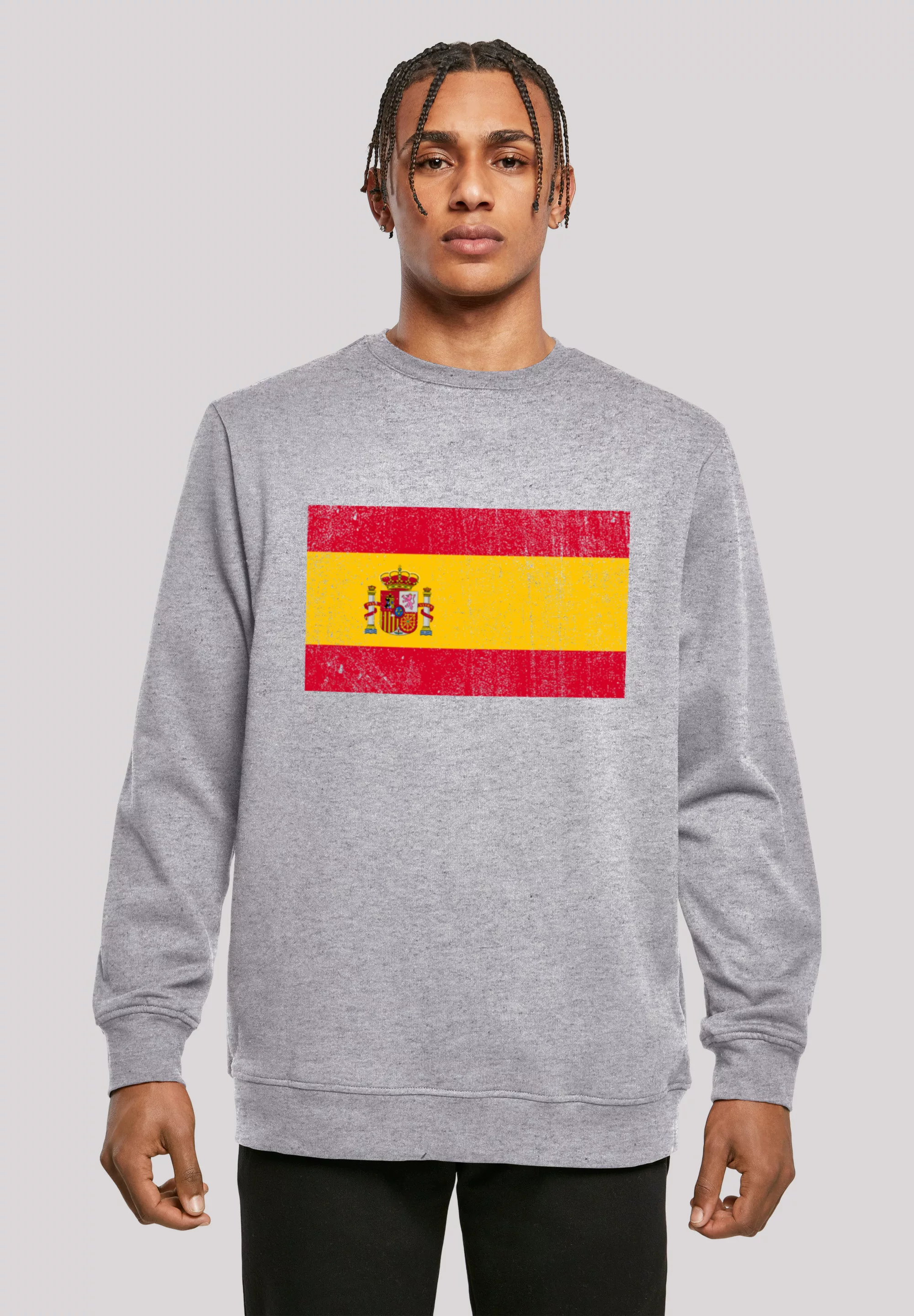 F4NT4STIC Kapuzenpullover "Spain Spanien Flagge distressed", Print günstig online kaufen