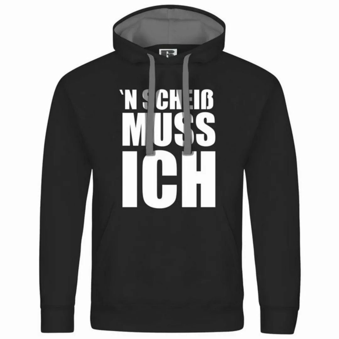 deinshirt Kapuzenpullover Herren Kapuzenpullover N Scheiß muss ich Mit Prin günstig online kaufen