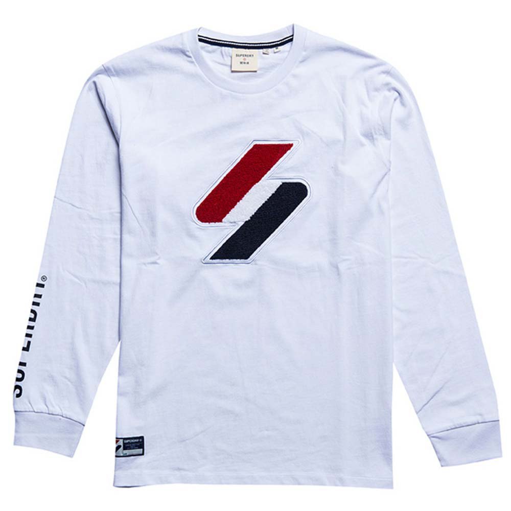 Superdry Code Logo Che Langarm-t-shirt M Optic günstig online kaufen