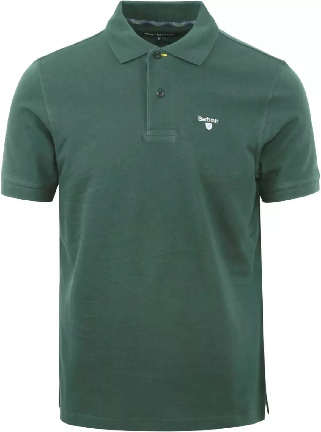 Barbour Tartan Pique Poloshirt Dunkelgrün - Größe XL günstig online kaufen