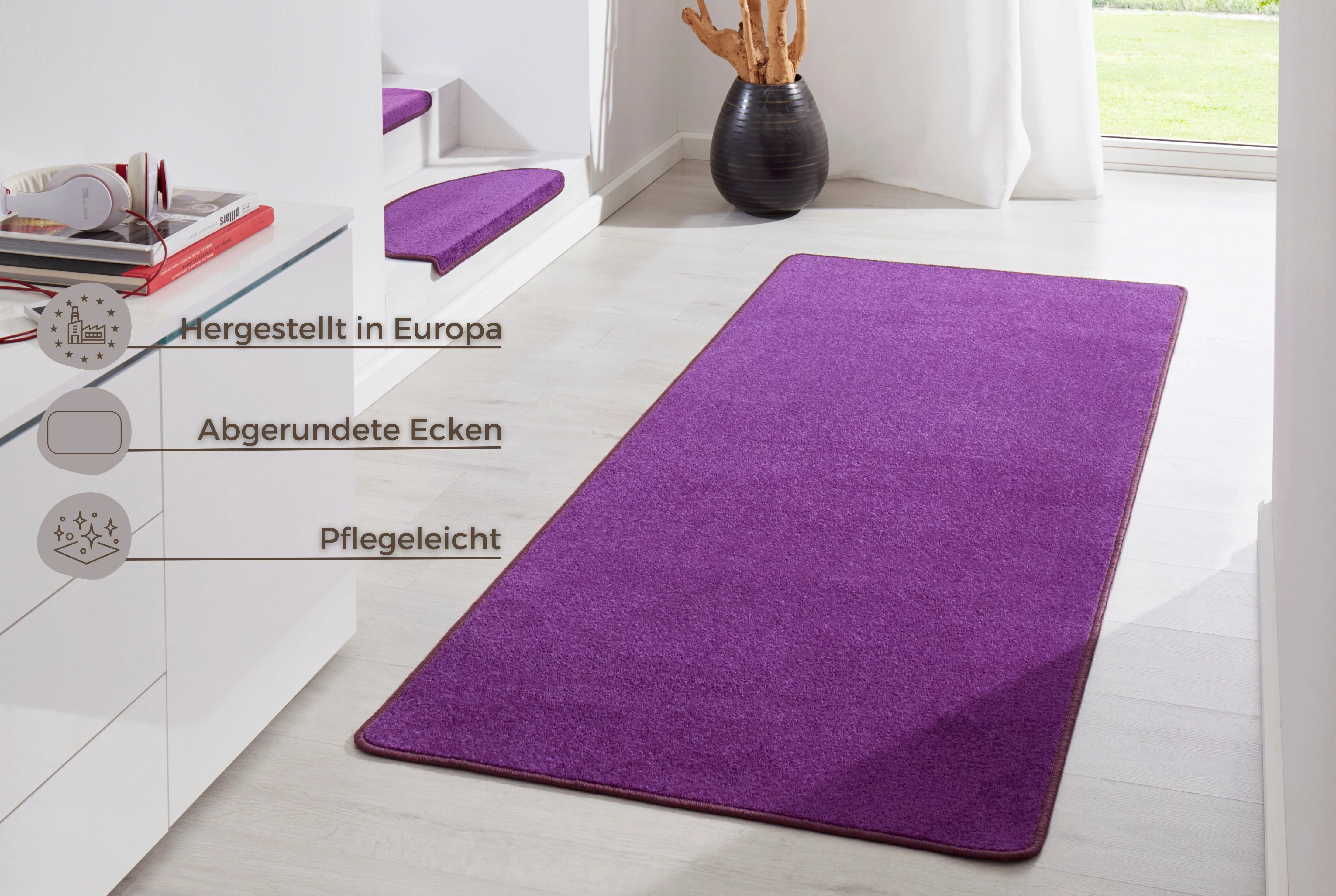 HANSE Home Teppich »Fancy«, rechteckig, Kurzflor, weich, uni, gekettelt, Wo günstig online kaufen