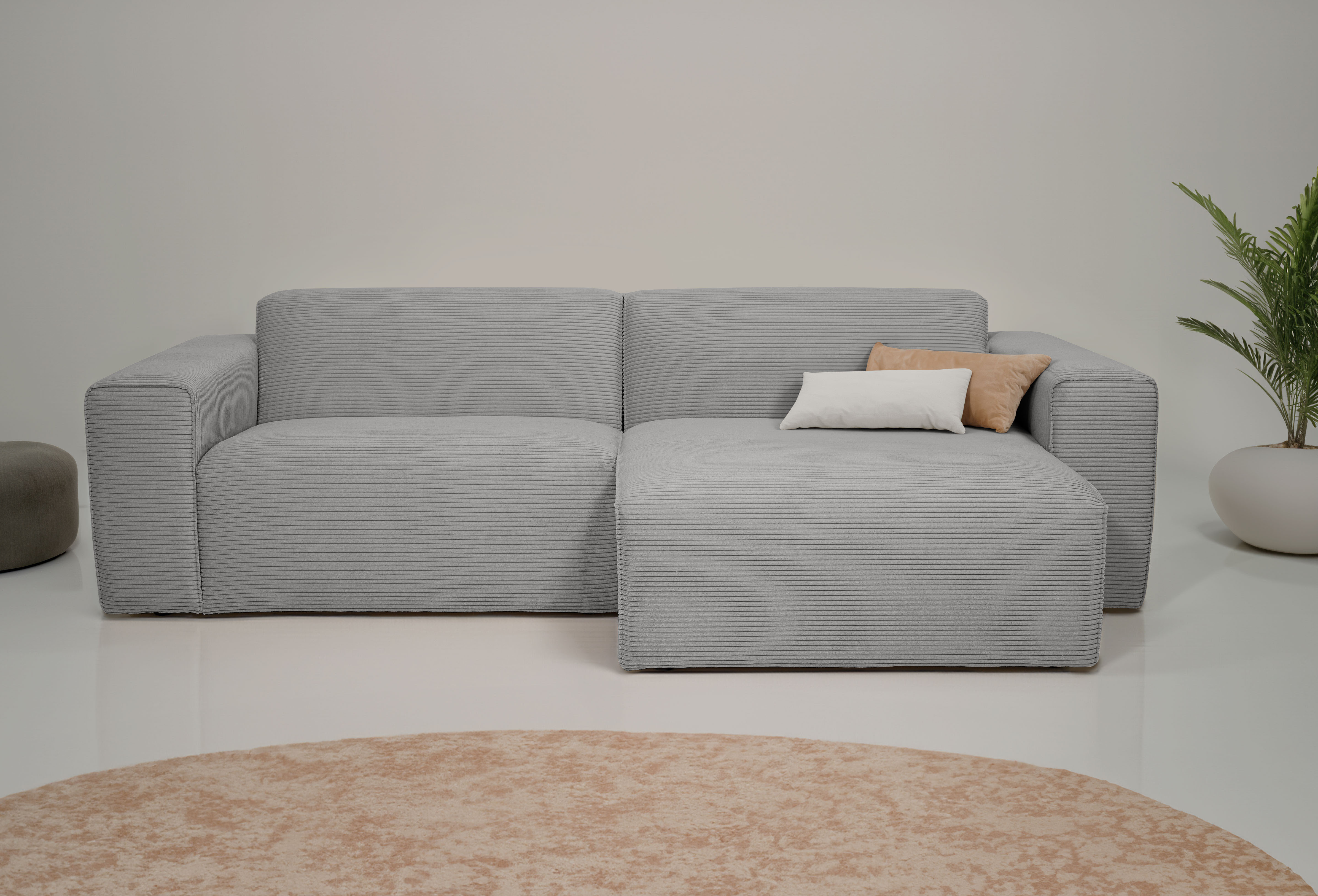 INOSIGN Ecksofa Koa,228cm, L-Form, Modulsofa, Webstoff, Cord, Designsofa in günstig online kaufen