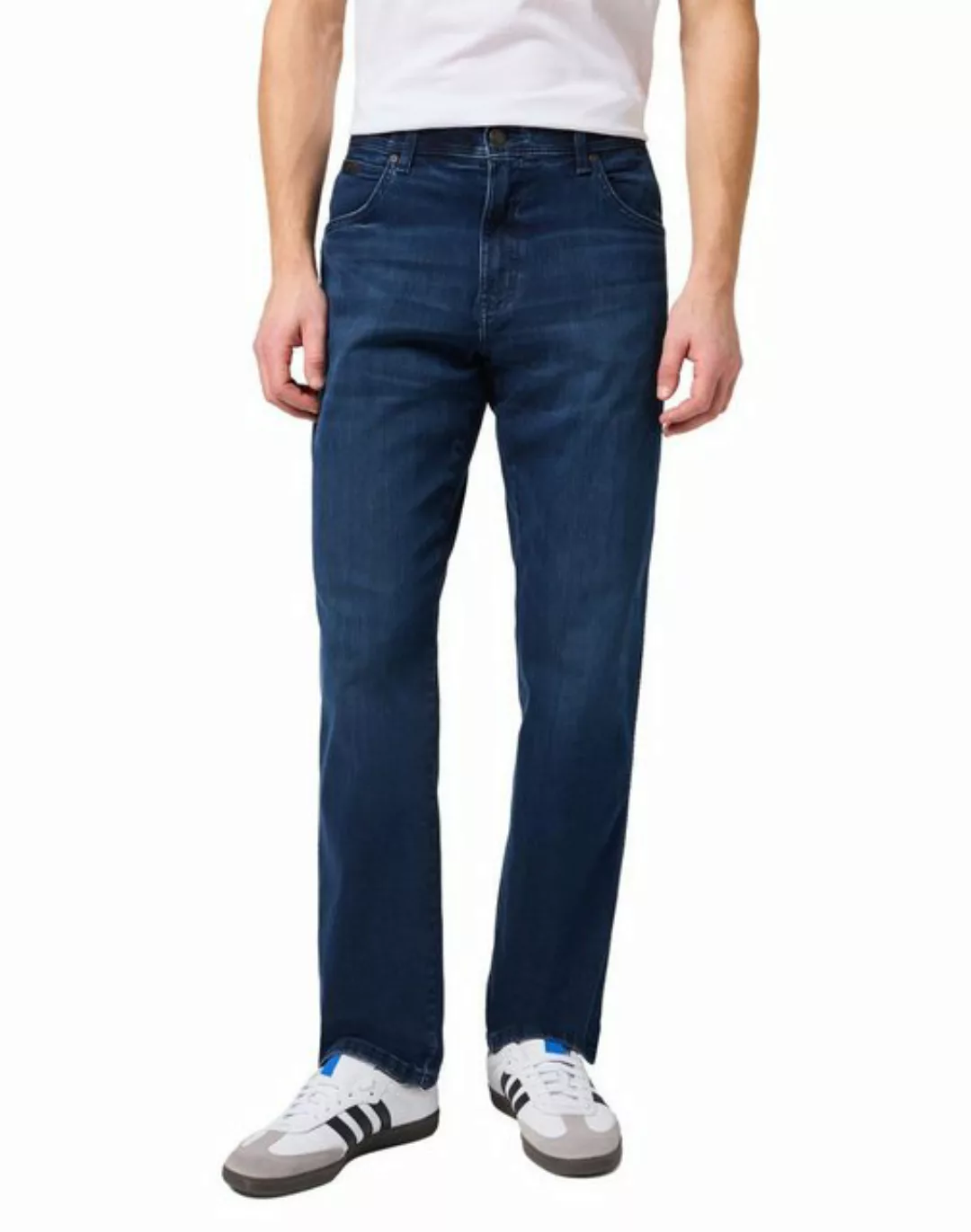 Wrangler Herren Jeans TEXAS - Regular Fit - Blau - Arm Strong günstig online kaufen