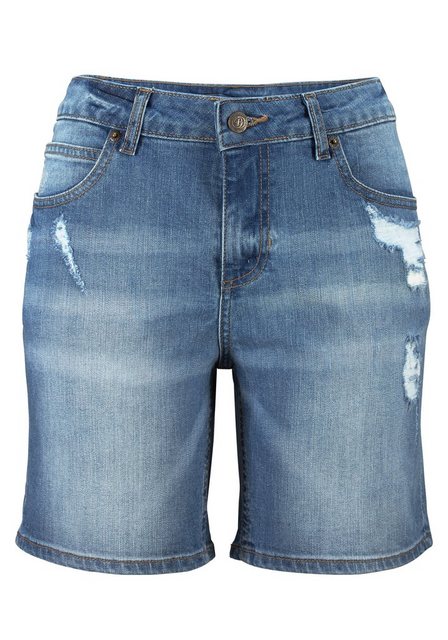 Buffalo Jeansbermudas mit Destroyed-Effekten, Shorts zum Krempeln, kurze Ho günstig online kaufen