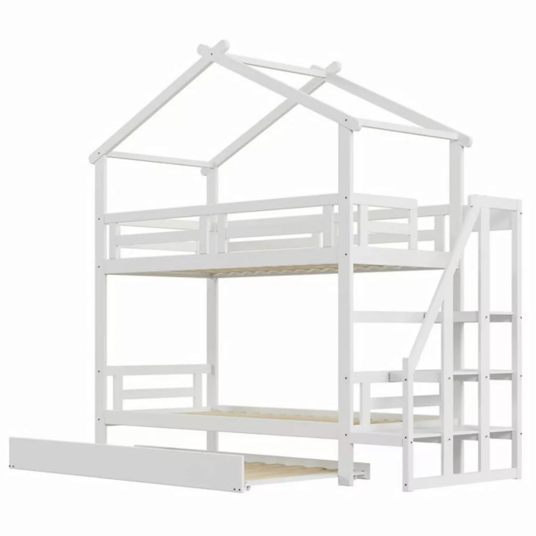 Gotagee Kinderbett Multifunktionsbett Mehrschichtiges Bett mit Treppe Ausge günstig online kaufen