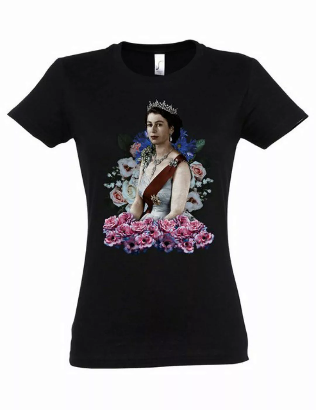 Urban Backwoods Print-Shirt Queen Elizabeth Portrait I Damen T-Shirt United günstig online kaufen