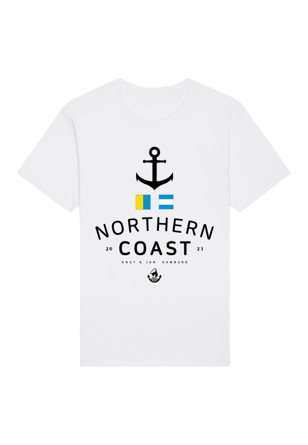 F4NT4STIC T-Shirt "Nordsee Flaggen Knut & Jan Hamburg", Premium Qualität günstig online kaufen