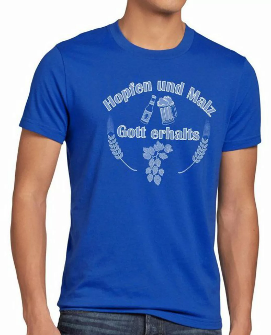 style3 Print-Shirt Herren T-Shirt Hopfen und Malz Gott erhalts Fun Funshirt günstig online kaufen