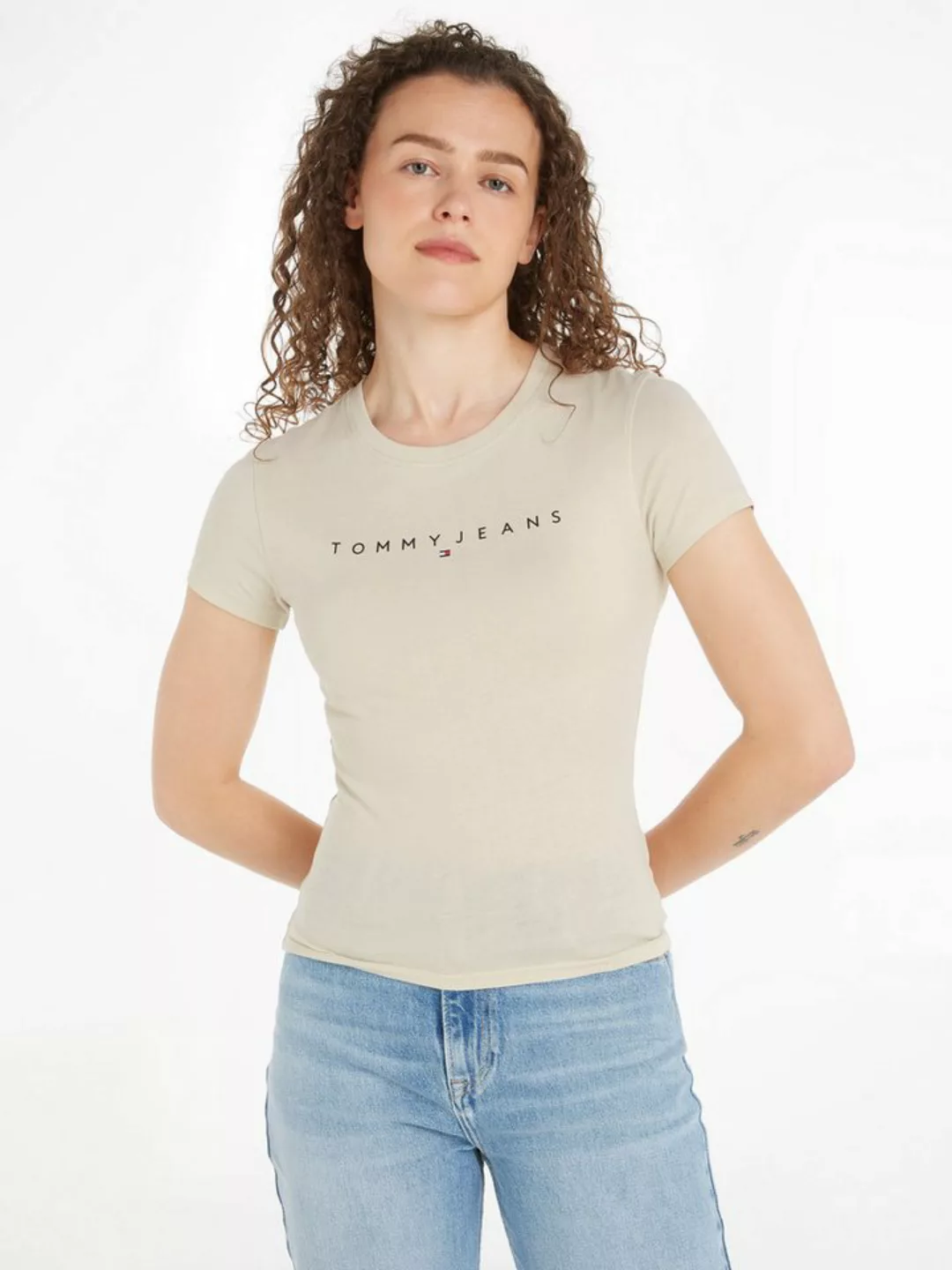 Tommy Jeans Curve T-Shirt TJW SLIM LINEAR TEE EXT in Große Größen günstig online kaufen