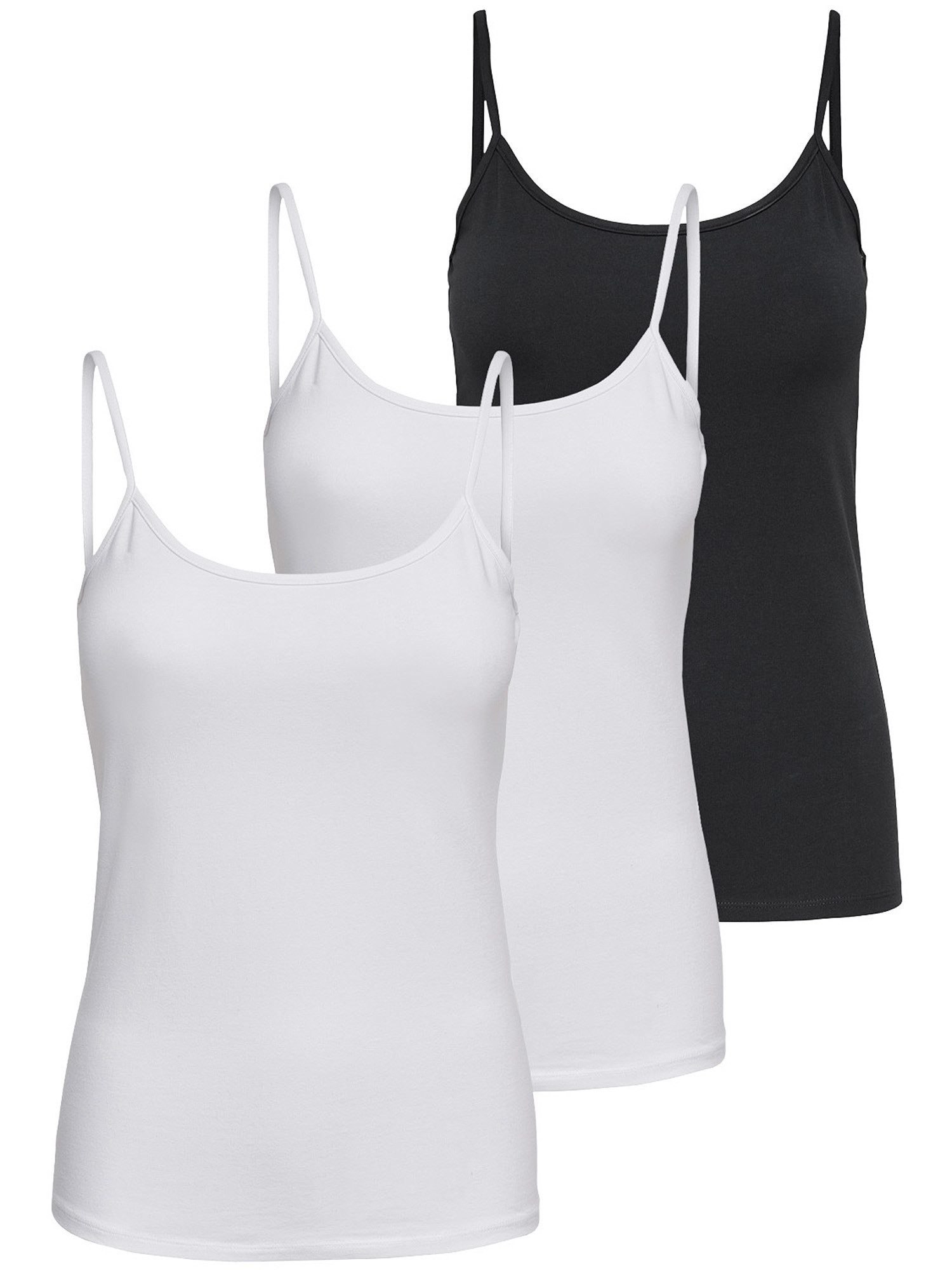 ONLY Tanktop Life Singlet (3-tlg) Figur günstig online kaufen