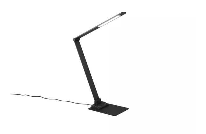 LED-Tischleuchte Travis, schwarz, CCT, dimmbar, Touch, USB günstig online kaufen