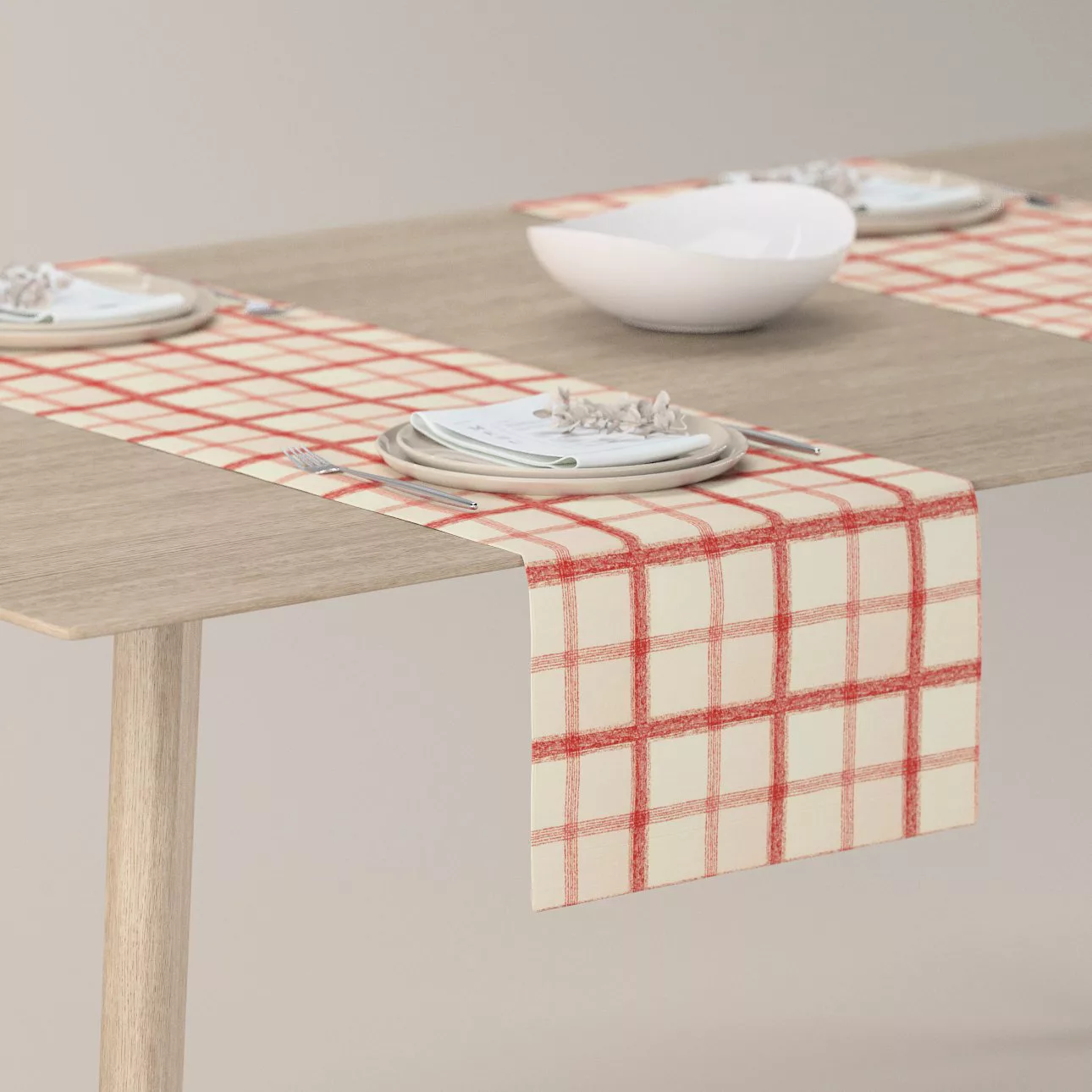 Tischläufer, rot-creme, 40 x 130 cm, Avinon (131-15) günstig online kaufen