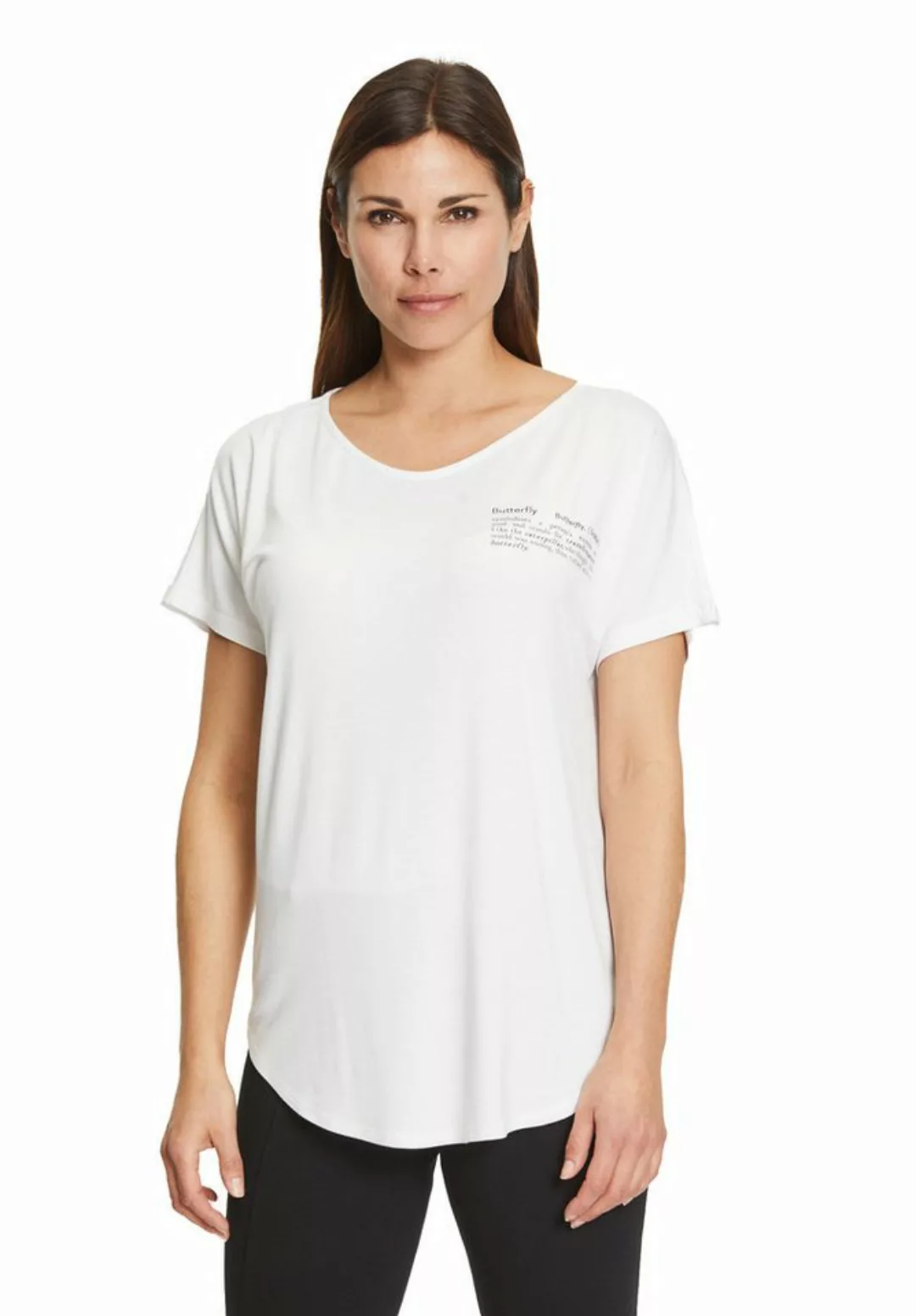 Betty Barclay Kurzarmshirt Betty Barclay Oversize-Shirt mit V-Ausschnitt (1 günstig online kaufen