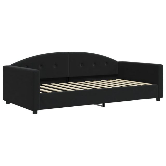 vidaXL Gästebett Tagesbett Schwarz 100x200 cm Samt Gästebett Gästecouch Gäs günstig online kaufen