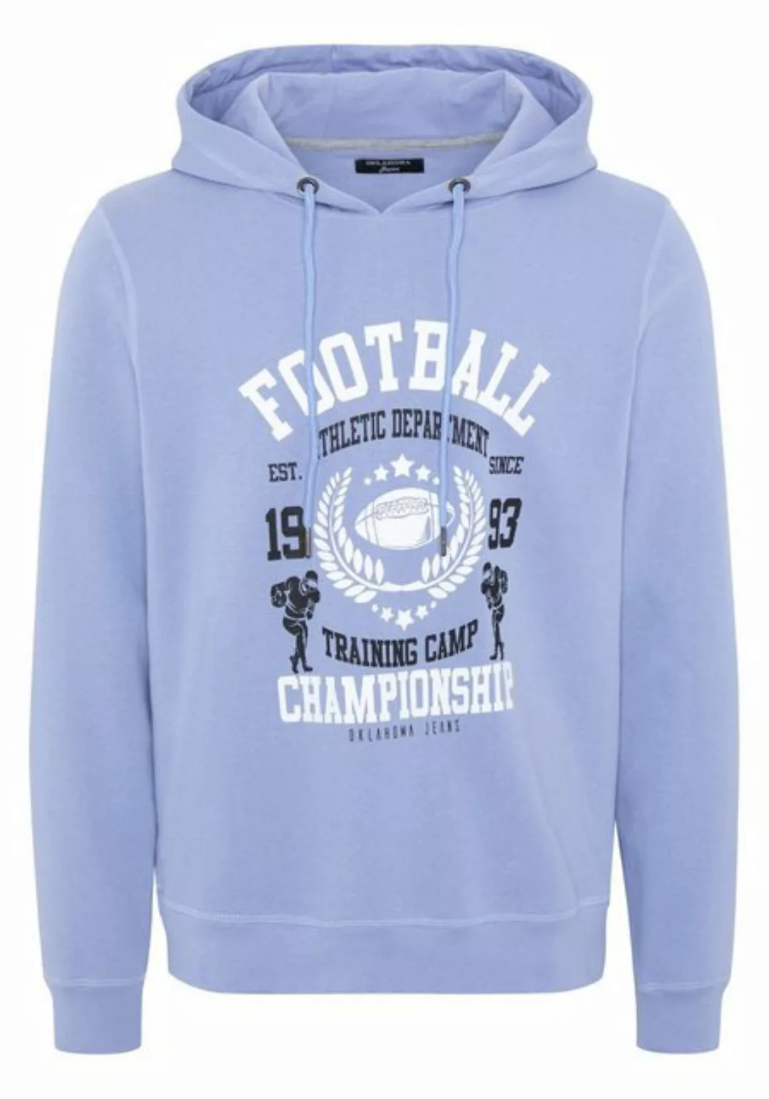 Oklahoma Jeans Kapuzensweatshirt mit Football Frontprint günstig online kaufen