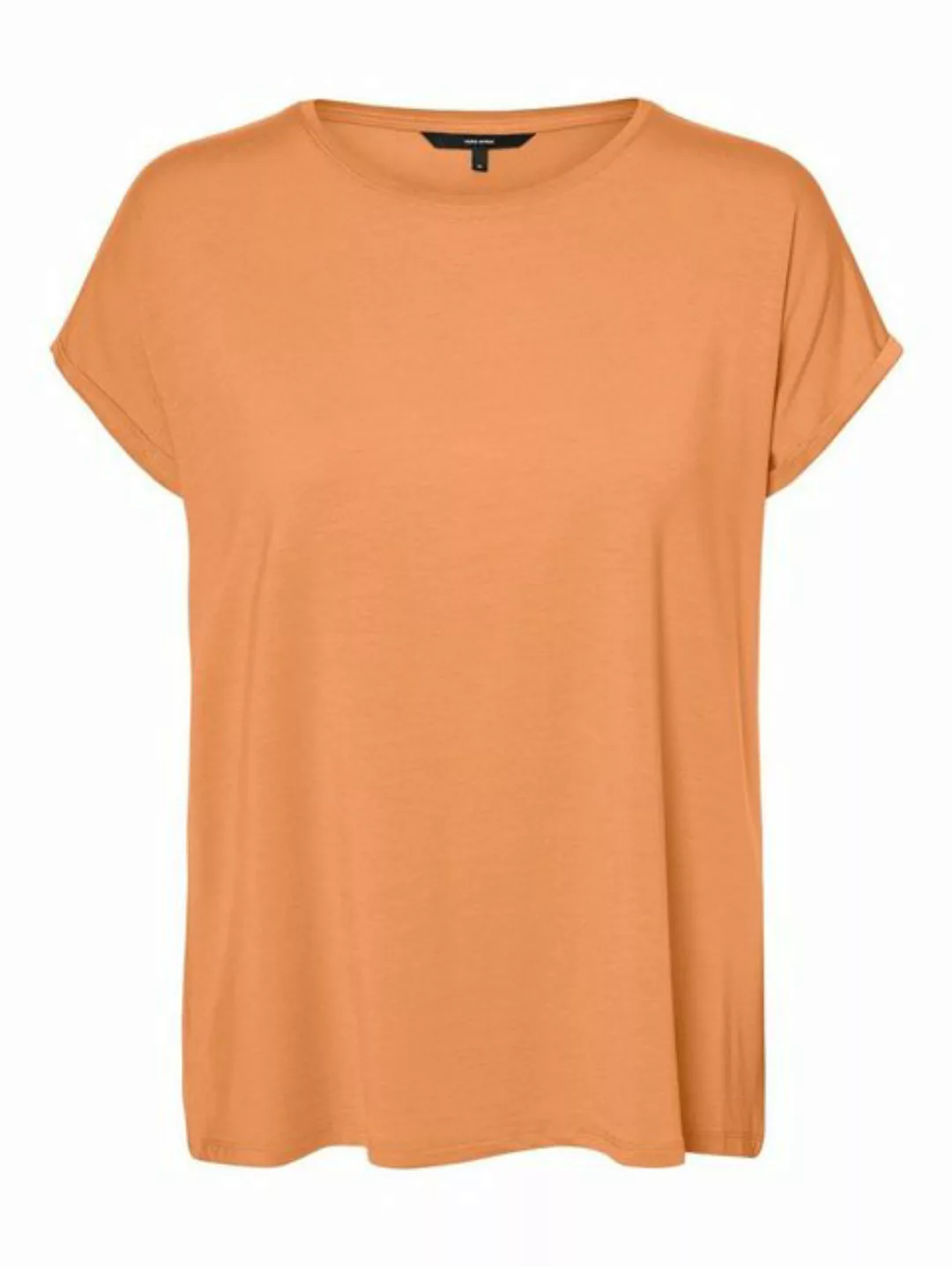 Vero Moda T-Shirt Basic Stretch T-Shirt VMAVA 5157 in Orange günstig online kaufen
