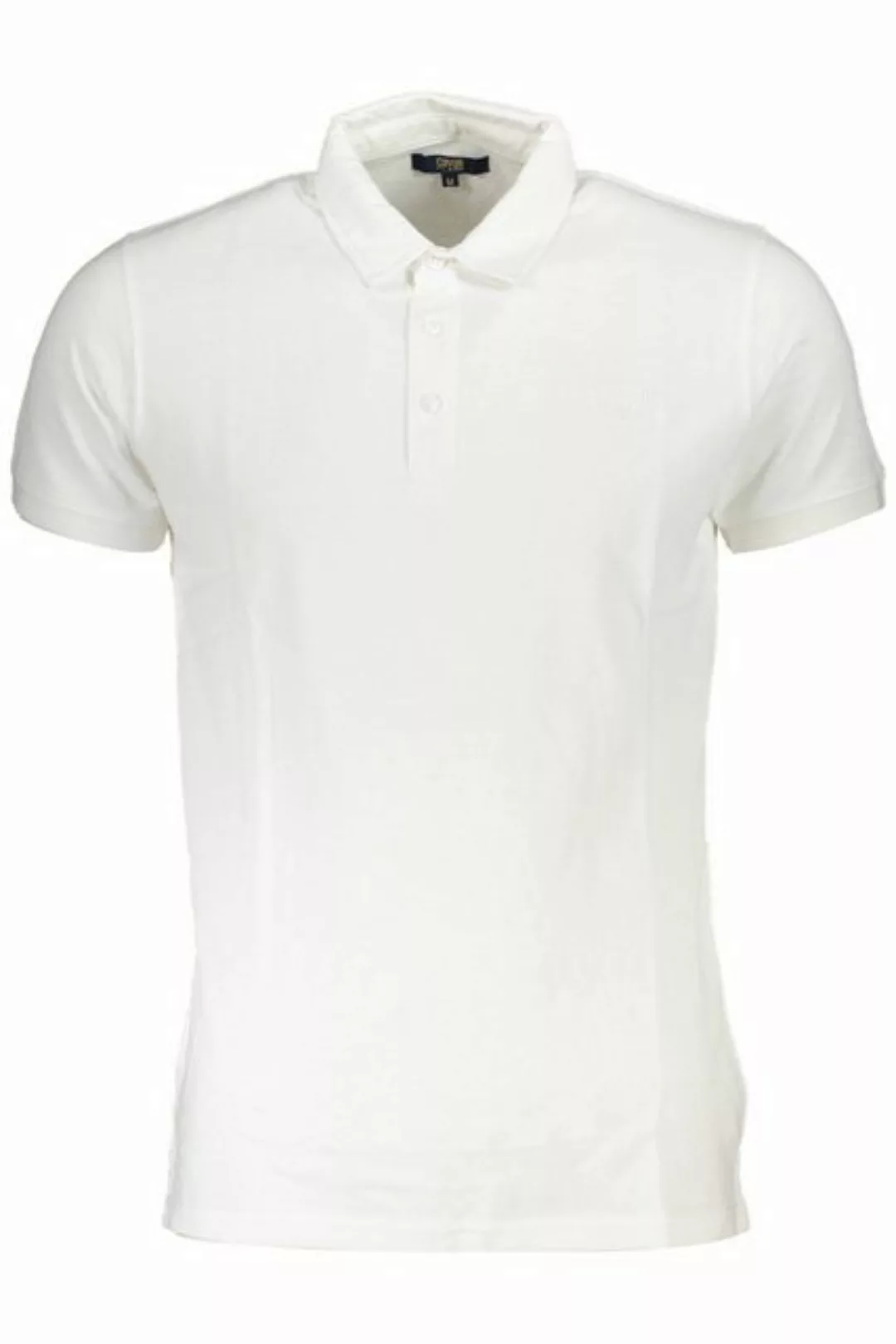 Cavalli Class Poloshirt Elegantes Herren Kurzarm-Poloshirt in Weiß mit günstig online kaufen