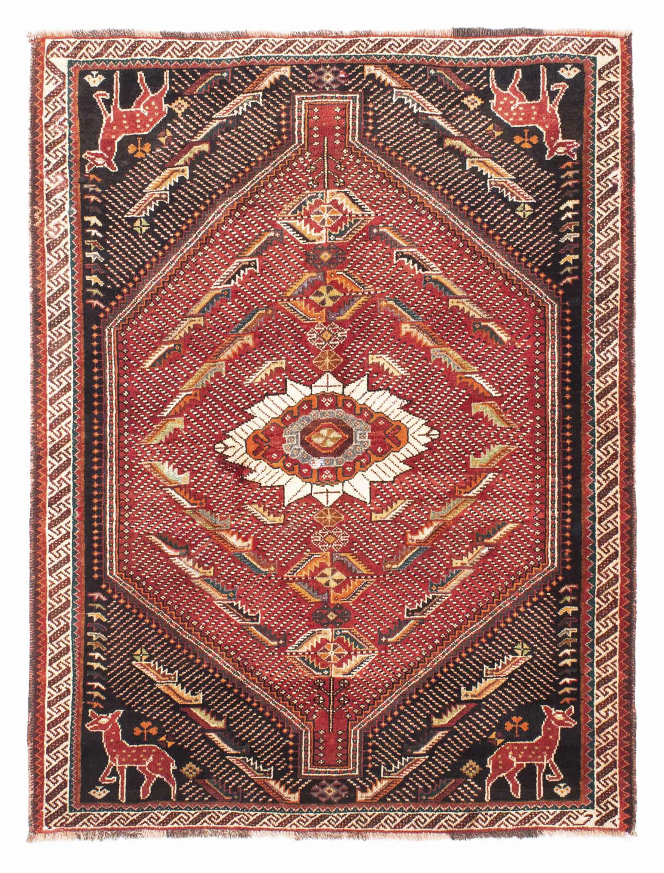 morgenland Orientteppich »Perser - Nomadic - 167 x 127 cm - dunkelrot«, rec günstig online kaufen