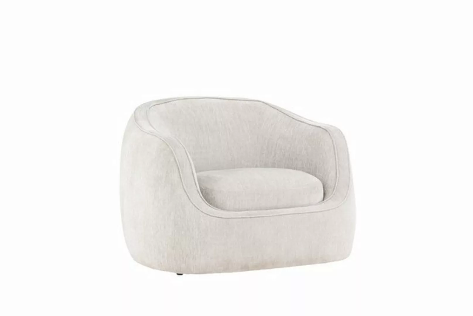 BOURGH Loungesofa ELIO Couch 1-Sitzer - hellgrau günstig online kaufen