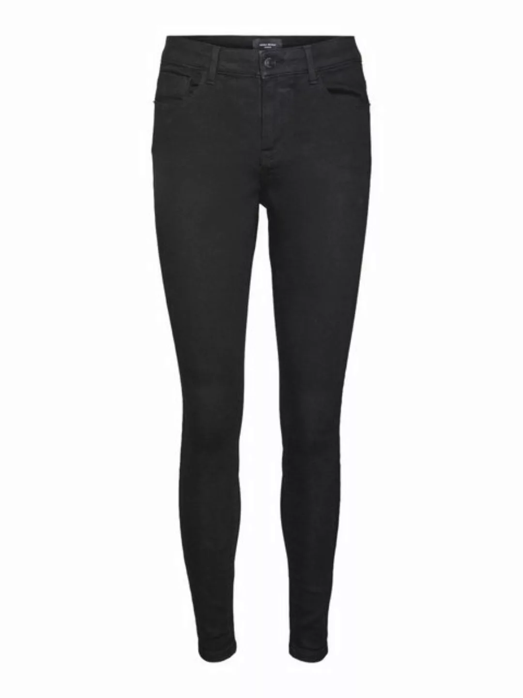 Vero Moda Skinny-fit-Jeans VMELLY MR SKINNY JEANS BLK NOOS günstig online kaufen