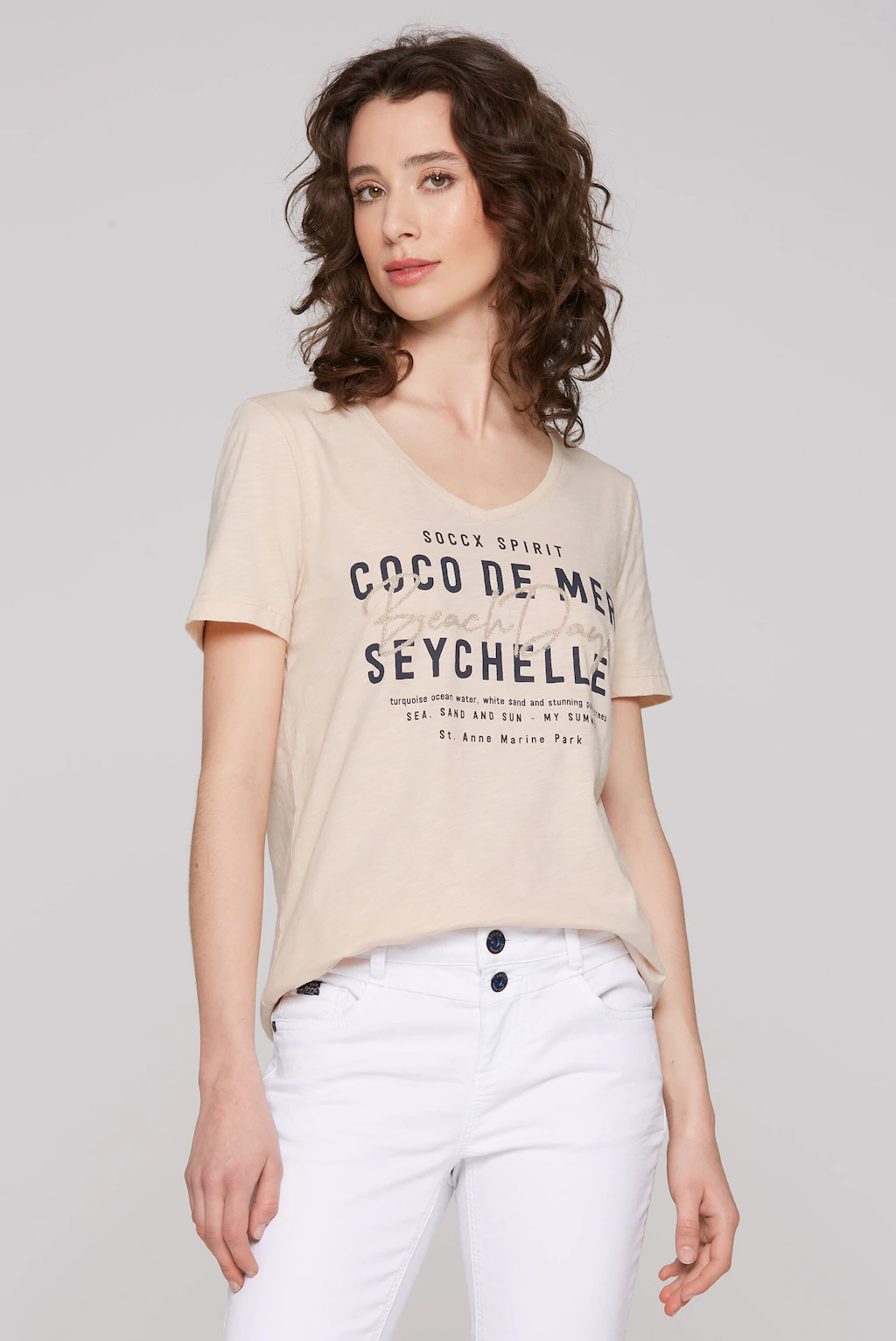 SOCCX V-Shirt, aus Baumwolle günstig online kaufen