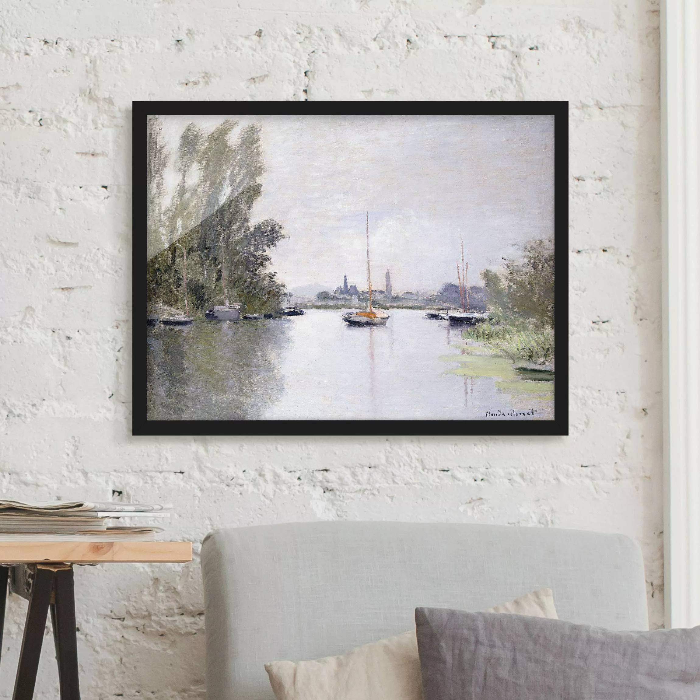 Bild mit Rahmen Kunstdruck - Querformat Claude Monet - Argenteuil günstig online kaufen