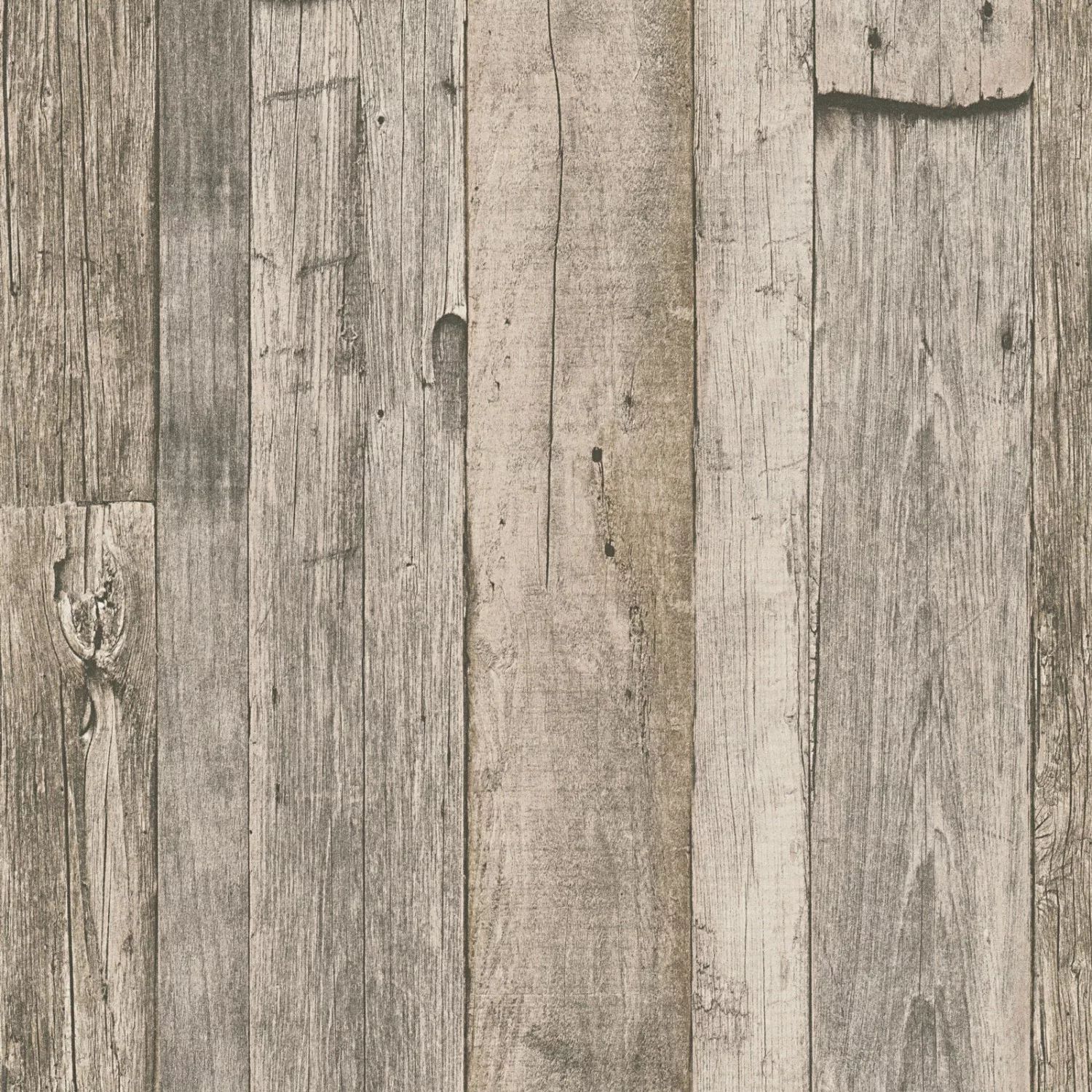 A.S. Création Tapete Holzoptik Beige Schwarz und Creme-Beige 53 cm x 10,05 günstig online kaufen