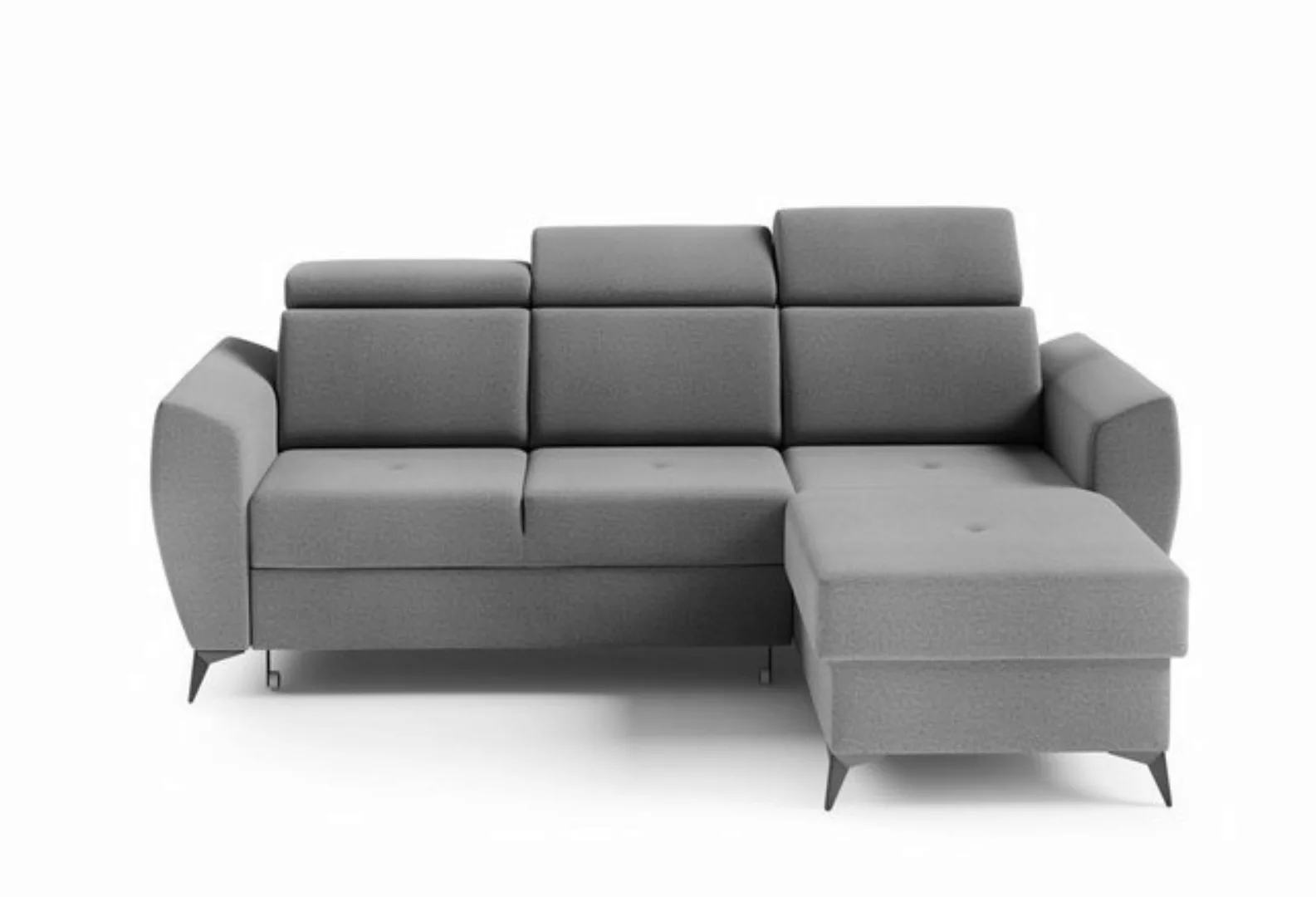 MOEBLO Ecksofa TESLIN I, Couch für Wohnzimmer, Schlafsofa Sofagarnitur Sofa günstig online kaufen