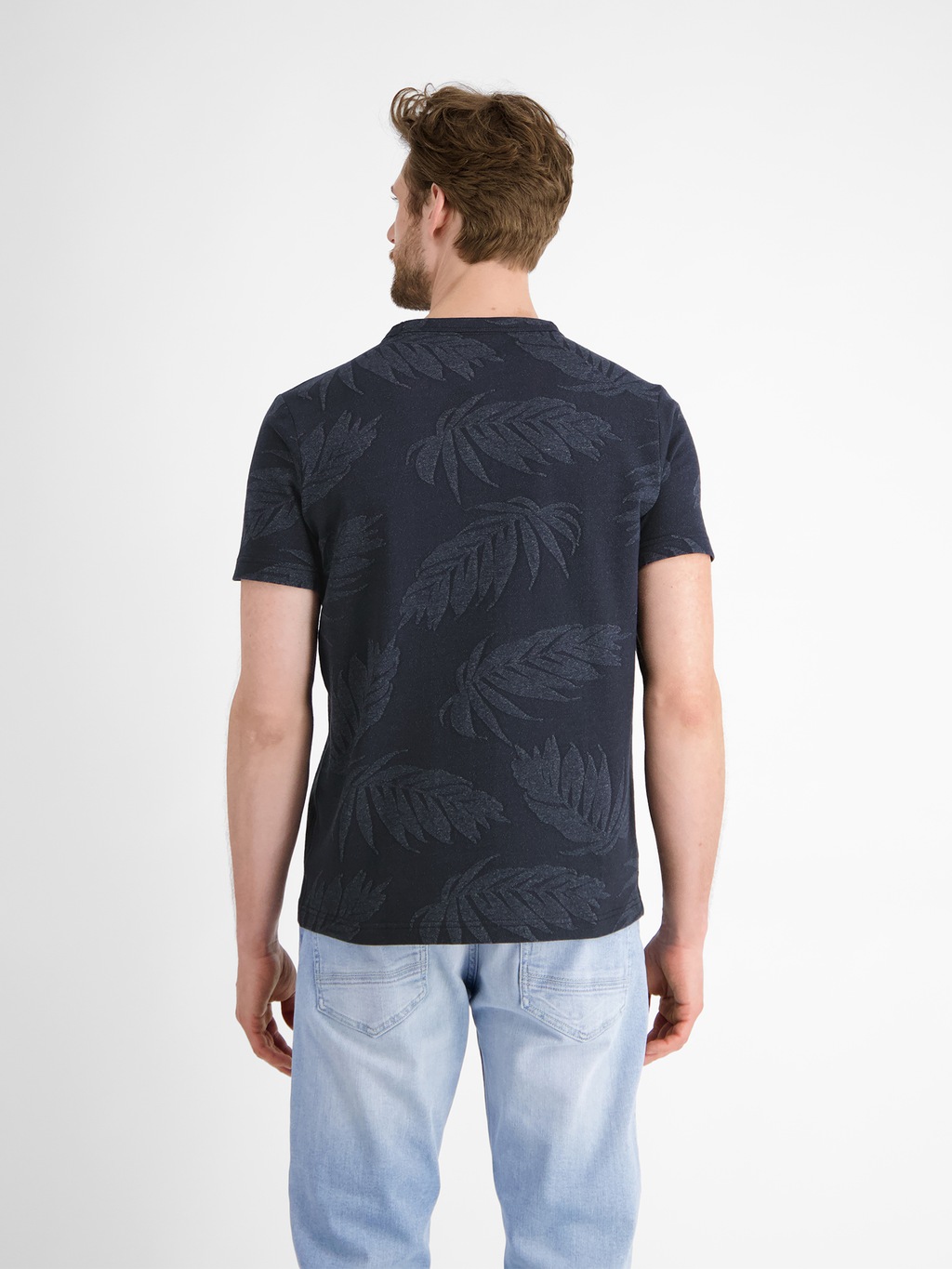 LERROS T-Shirt "LERROS Jacquard T-Shirt für Herren" günstig online kaufen