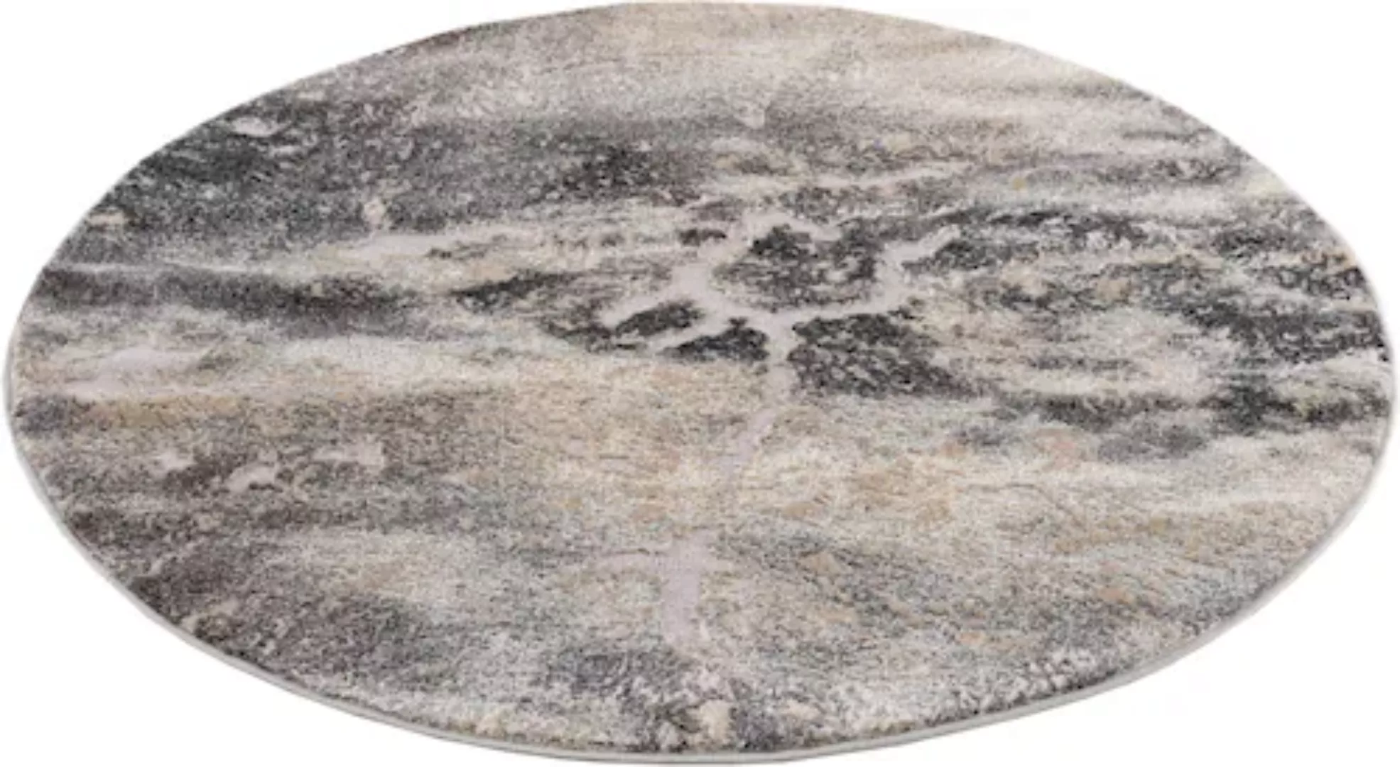 my home Teppich »Marmor«, rund günstig online kaufen