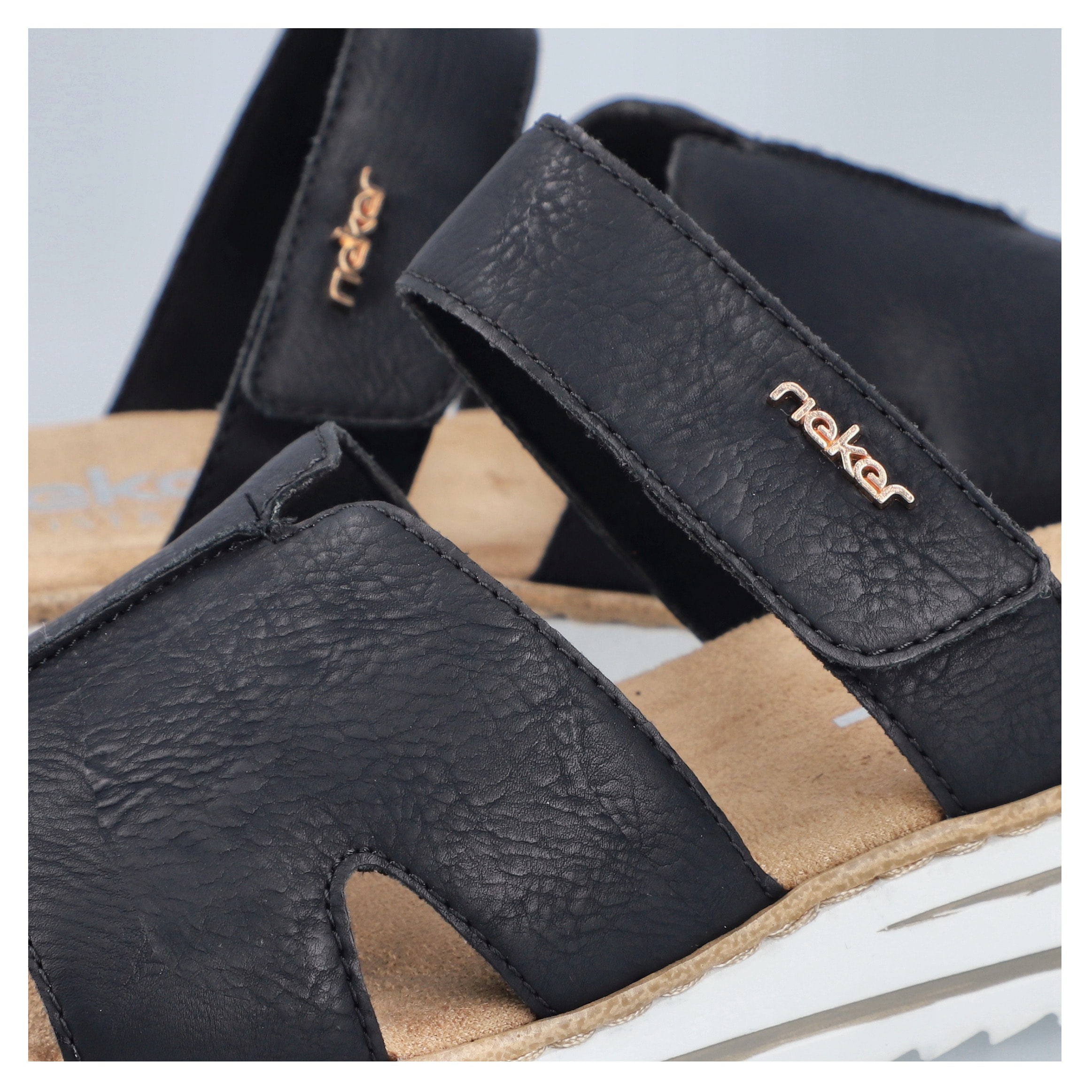 Rieker Pantolette, Sommerschuh, Keilabsatz, Hausschuh, Schlappen mit softer günstig online kaufen