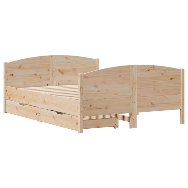 vidaXL Bett, Massivholzbett ohne Matratze 120x200 cm Kiefernholz günstig online kaufen